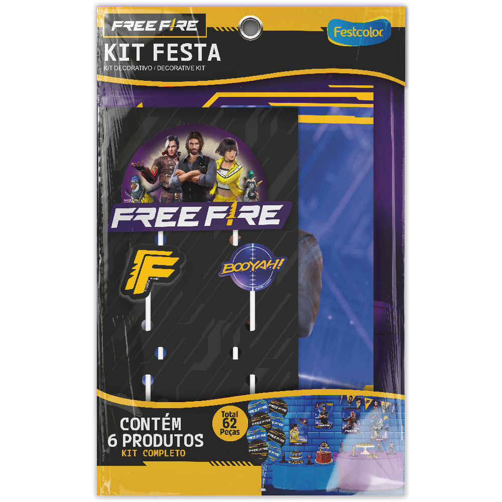 Kit decorativo - Free Fire - Clube das Festas